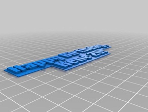 hb rene my customized pixelly font library openscad signs & logos 3d print model - Mito3D