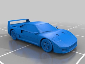 ferrari f40 araç araba ıtalia spor otomobil 3d print model - Mito3D