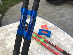 porte batons marche ou ski sport & outdoors 3d print model - Mito3D