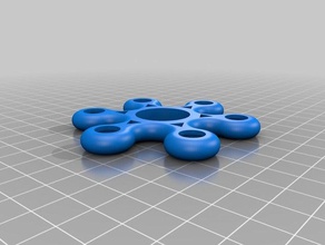 3 8 6 ray triángulo insertar juguetes mecánicos personalizado 3d print model - Mito3D