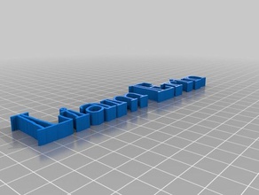 meine angepassten text kundengebundene 3d print model - Mito3D