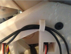 fil clip la robotique de câble guide-câble support gestion des câbles inmoov modifications composant logiciel enfichable les fils le guide-fil 3d print model - Mito3D
