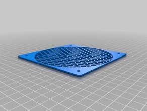 120mm fan guard filter mesh bee's nest parts customized 3d print model - Mito3D
