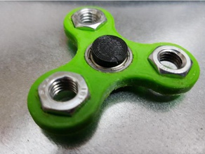 fidget toy-bearing spinner 4 small hands mechanical toys hand toy trispinner 3d print model - Mito3D