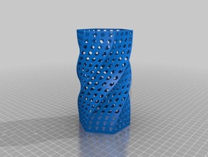 pencil holder hexagonal sculptures 3d print model - Mito3D