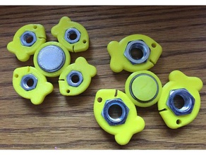 customizable fish pick-a-weight fidget spinner mechanical toys toy openscad 3d print model - Mito3D