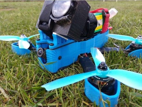 marziano ii quadcopter gonna giochi e giocattoli 250 drone racing aggiornamenti 2 miniquad mini quad lato-gonna la a lato 3d print model - Mito3D