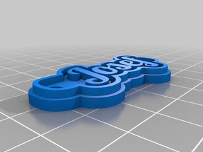 josef keychain keychains customized 3d print model - Mito3D