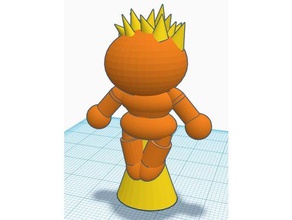 cartoon figure fire guy toy & game accessories fantastic four miniature superhero 3d print model - Mito3D