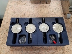 dial test indicator tray tool holders & boxes 3d print model - Mito3D