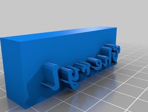 özel kişiselleştirilebilir damga cheryl benim işaretler ve logolar özelleştirilmiş 3d print model - Mito3D