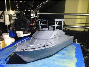 chris-craft coho boat models fishing motor 3d print model - Mito3D