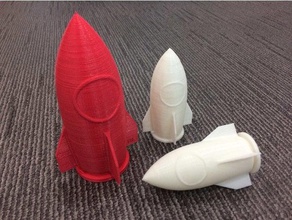 rocket secret container no support vehicles 3d print model - Mito3D