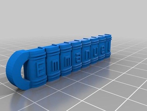 emmanuel keyring keychains customized 3d print model - Mito3D