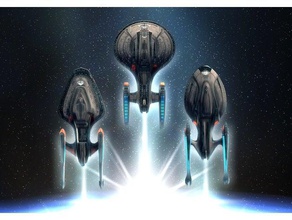 star trek online odyssey class flagship variants vehicles endeavour enterprise federation sci-fi scifi sojourner space spaceship starfleet starship sto uss yorktown 3d print model - Mito3D