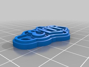 el f Schlüsselanhänger kundengebundene 3d print model - Mito3D