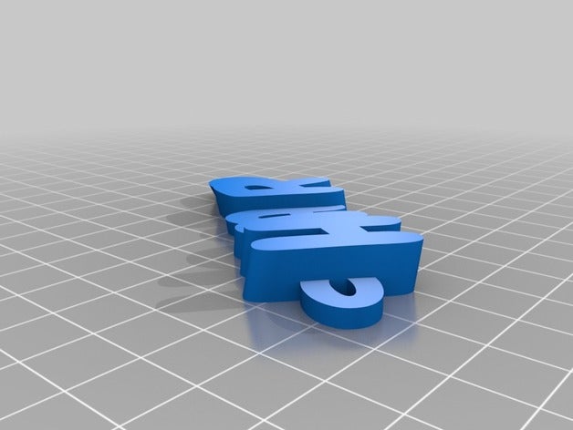 my customized iamburny's v2 text - name keyring keyfob keychains 3D print model - Mito3D