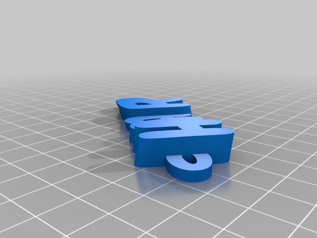 meine angepasste iamburny s v2 text - name keyring keyfob Schlüsselanhänger kundengebundene 3D print model - Mito3D