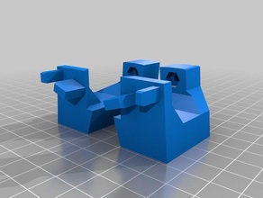 inmoov - stronger backclaviholderv2 robotics back modifications robot 3d print model - Mito3D