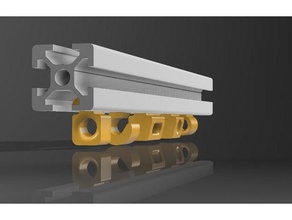 Sammlung-Schiebe-Anlagen 2020-profile 3d-Drucker Teile 2020 mount Haken 3d print model - Mito3D