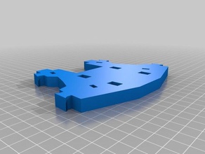 inmoov - homplateback Stück Robotik änderungen Oberkörper Roboter in der 3d print model - Mito3D