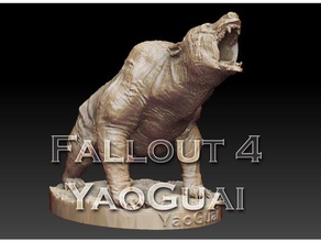 fallout 4 yaoguai le creature 28mm il demone orso dnd frostgrave giochi monster 3d print model - Mito3D