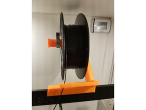 prusa i3 mk2 simple spool holder - low rider remix 3d printer accessories filament guide 3d print model - Mito3D