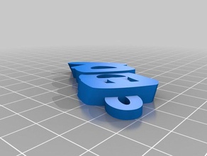 özelleştirilmiş iamburny benim v2 metin - isim Anahtarlık keyfob 3d print model - Mito3D