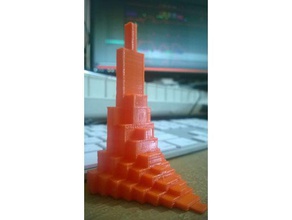 pascal's triangle math art pascal 3d print model - Mito3D