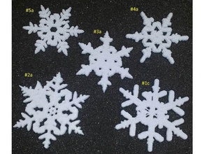 gm fiocchi di neve tb scansioni & repliche cristallo i cristalli vacanza decorazione fiocco inverno 3d print model - Mito3D