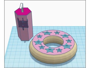 Donut-claire t 3d-drucken 3d print model - Mito3D