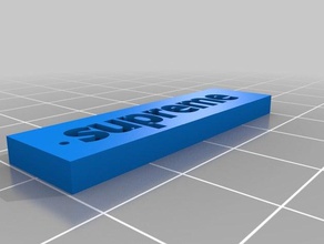 supreme Schlüsselbund 3d-drucken 3d print model - Mito3D