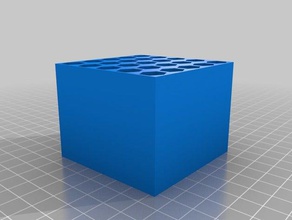 cubo hexagonal soporte de lápiz organización titular un 3d print model - Mito3D