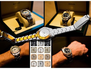 rolex gold watch jewelry 3d print model - Mito3D