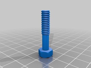 my customized nut job zippy 1 4-20 1125 bolt fixed washer parts 3d print model - Mito3D