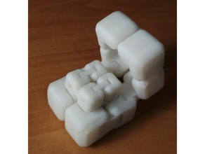 paramétrico de aninhamento fidget cubo quebra-cabeças fidget-brinquedo brinquedo openscad 3d print model - Mito3D