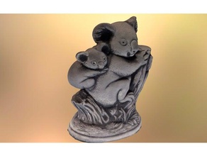 coala animais 3d print model - Mito3D