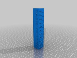 robo3d inland petg wht temp calibration tower 245c 3d printing tests customized 3d print model - Mito3D
