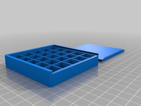 caixa grande de correr superior recipientes personalizado 3d print model - Mito3D