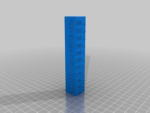 robo3d inland petg wht temp calibration tower 230c 3d printing tests customized 3d print model - Mito3D