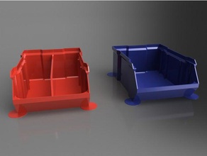 stackable box tool holders & boxes 3d print model - Mito3D