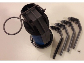 ciclone colher de airsoft A impressão 3d inovações bbs granada Bbs 6mm acessórios mão sagrada colheres 3d print model - Mito3D