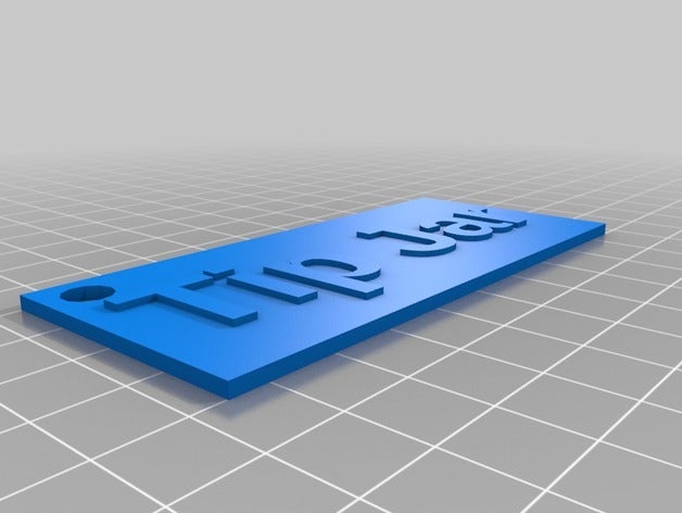 dica jar rótulo do agregado familiar personalizado 3D print model - Mito3D