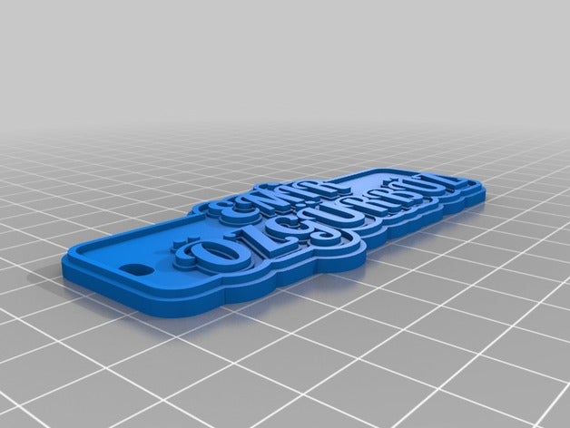 em r zg rb z llaveros personalizado 3D print model - Mito3D