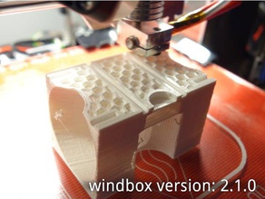 windbox Impressora 3d de peças 40mm fã montagem ventilador blowerfan fãs condutas ventilação bowden hotend transporte compacto refrigeração cubo cubóide e3d e3dv6 v6 duto do titular prusa i3 reprap x-transporte eixo xcarriage x 3d print model - Mito3D