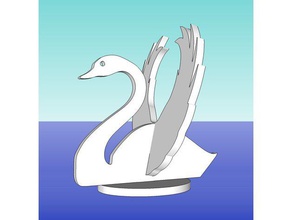 swan animals bird birds wslab 3d print model - Mito3D
