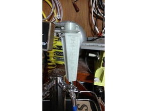 customizable beer tap handle 1 kegerator 3d print model - Mito3D