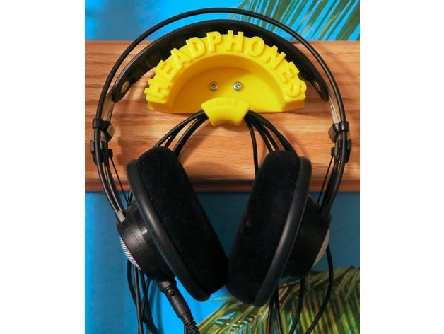 headphone cable holder music 3D print model - Mito3D