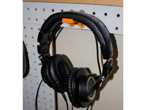 Leiter Telefon stand an der Wand montiert audio Kopfhörer Kopfhörer-Halter stehen mount pegboard peg-board die Wandmontage 3d print model - Mito3D