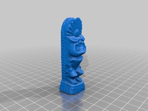 Weisheit tiki scans & Replikate Kunst Abbildung guam native 3d print model - Mito3D